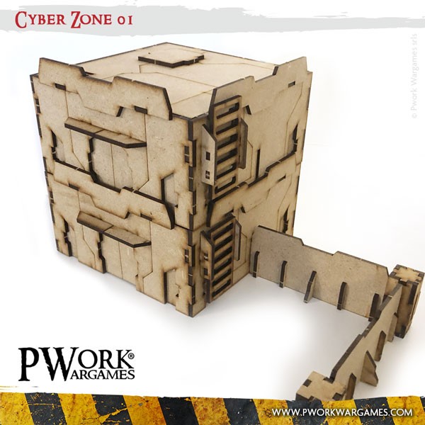 Cyber Zone 01+01+02 - MDF Terrain Scenery