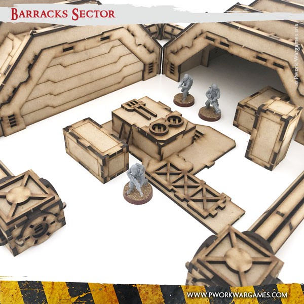 Barracks Sector - MDF Terrain Scenery