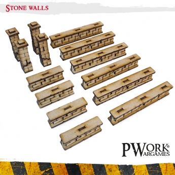 Stone walls - MDF Terrain Scenery