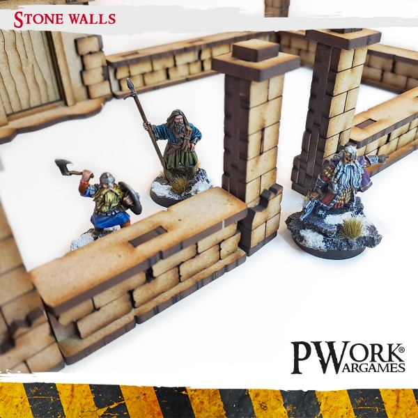 Stone walls - MDF Terrain Scenery