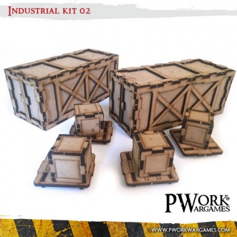 Industrial 02+02+04+04 - MDF Terrain Scenery